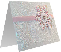 Pretty Penny Designs Snowflake Card