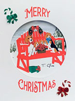 Pretty Penny Designs Christmas Bench