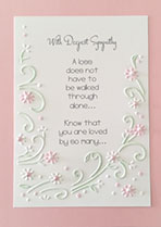 Pretty Penny Designs, Pearl Sympathy Card