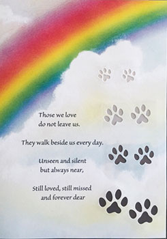 Pretty Penny Designs, Rainbow Pet Loss