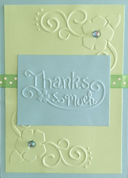 Pretty Penny Designs, Blue Thank You Card