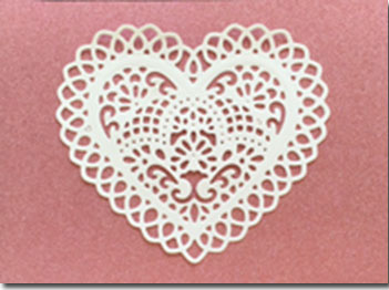 White Lace Heart Valentine