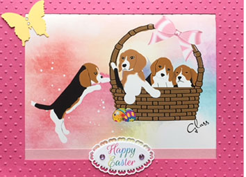 Easter Basket of Beagles 2