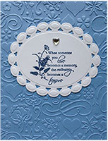 Pretty Penny Designs, Blue Sympathy Card